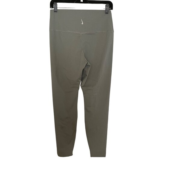 Nike Yoga Dri-Fit High-Waisted Olive Green Leggings L - Picture 3 of 5
